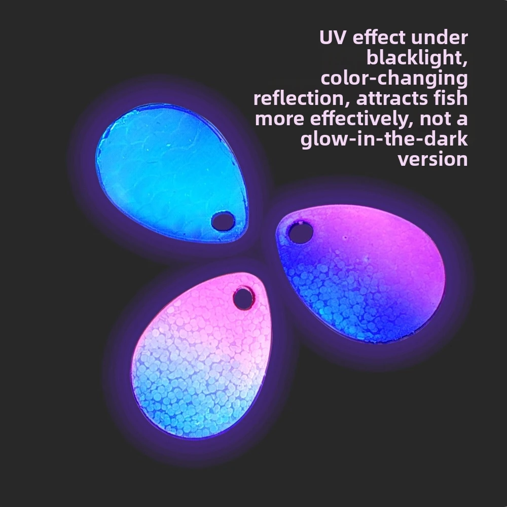 Láminas Spinner holográficas iridiscentes DIY para pesca - imagen 3
