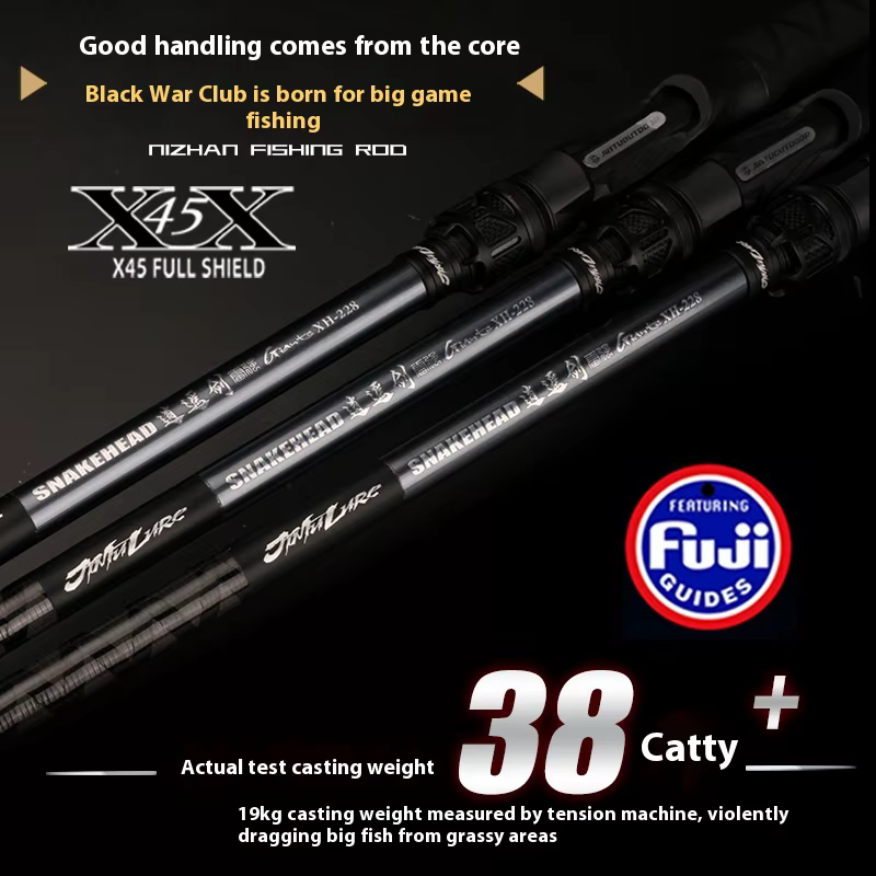 JinTu Sword Special Caña de casting XH/XXH Superhard con guías Fuji - imagen 3
