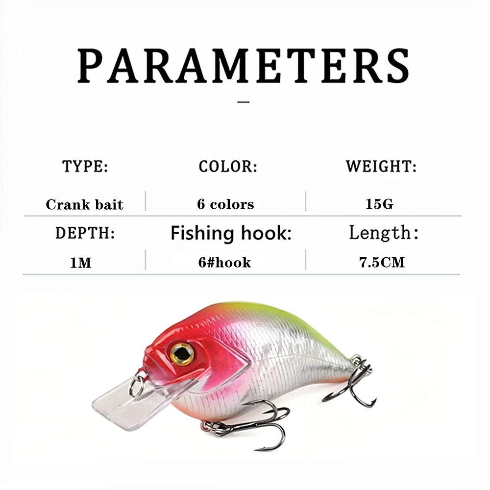 Crankbait flotante con sonido y labio largo para carpa y lucio - imagen 2