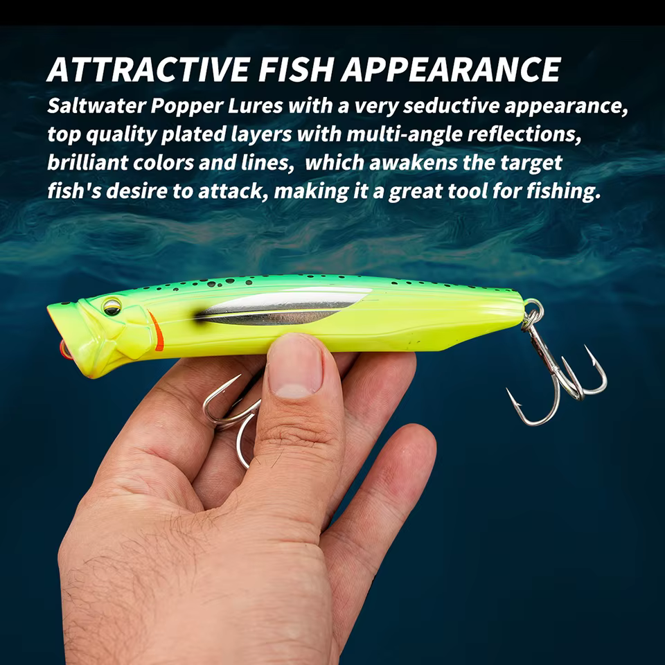 Señuelo Popper Walk Fish 12 cm – Jerkbait para Atún - imagen 4