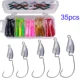 Anzuelos Jig Head con paleta para vinilo de trucha y lubina - imagen 3