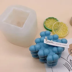 Molde de silicona con forma de corazón creativo para velas y jabón