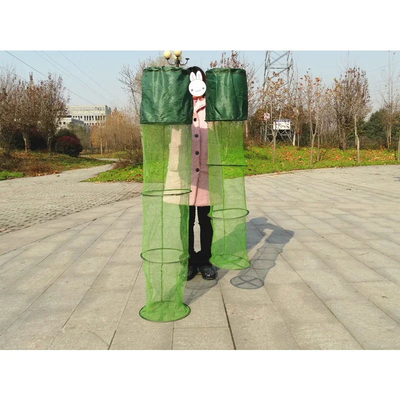 Red de pesca telescópica plegable – Cesta rápida, jaula para camarones - imagen 2
