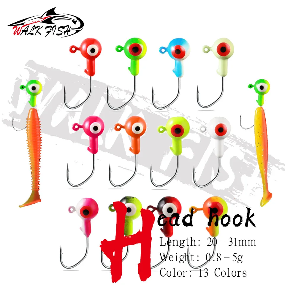 Walk Fish Jig Head – Cabeza plomada versátil para vinilo - imagen 3