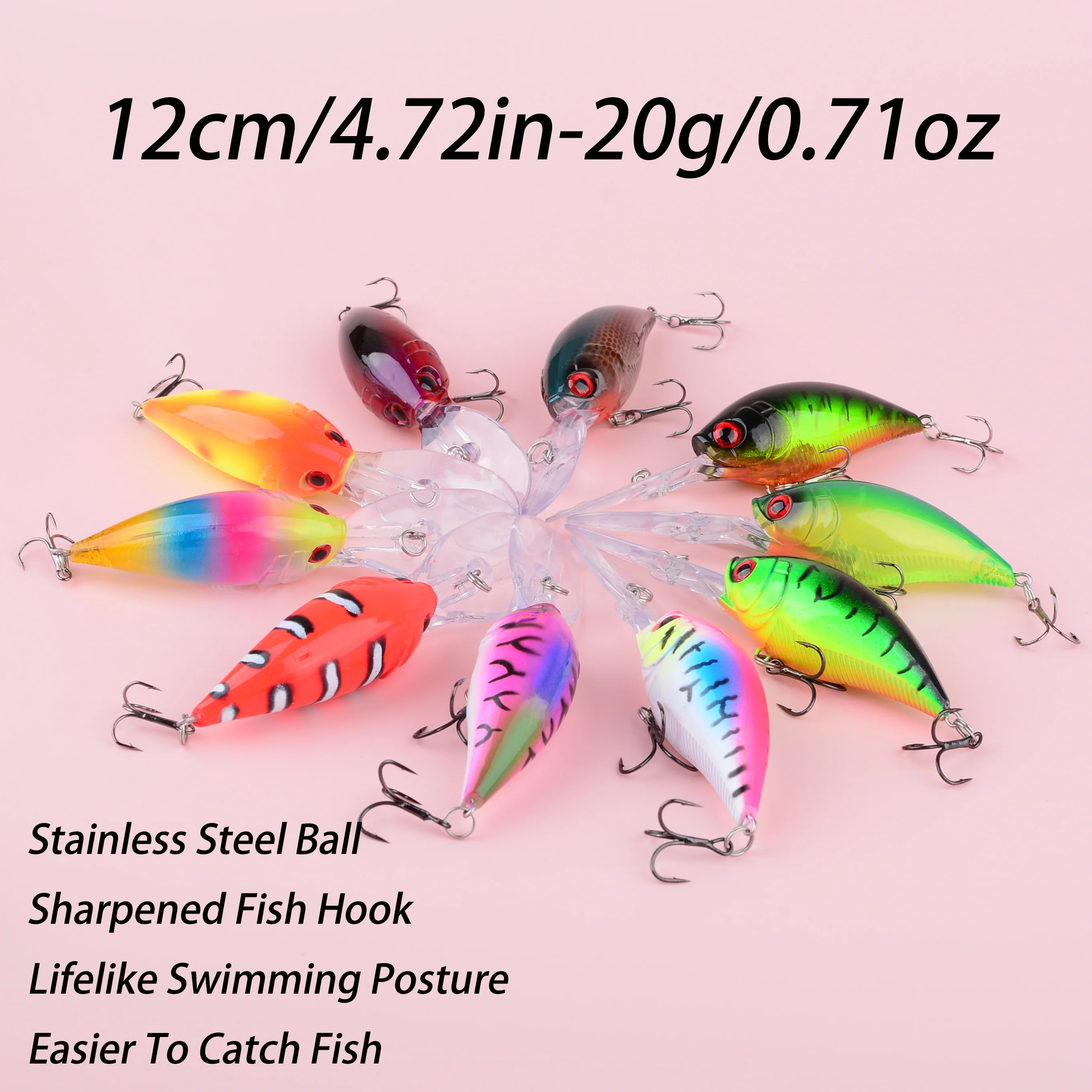 Wobbler Crank flotante cebo duro para pesca de superficie - imagen 5
