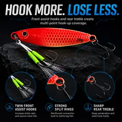 Jig luminoso 9KM para pesca lenta en agua salada