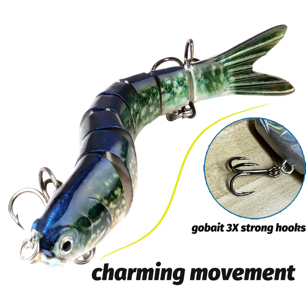 GOBAIT Swimbait multiarticular - Nadada lenta lubina - imagen 4