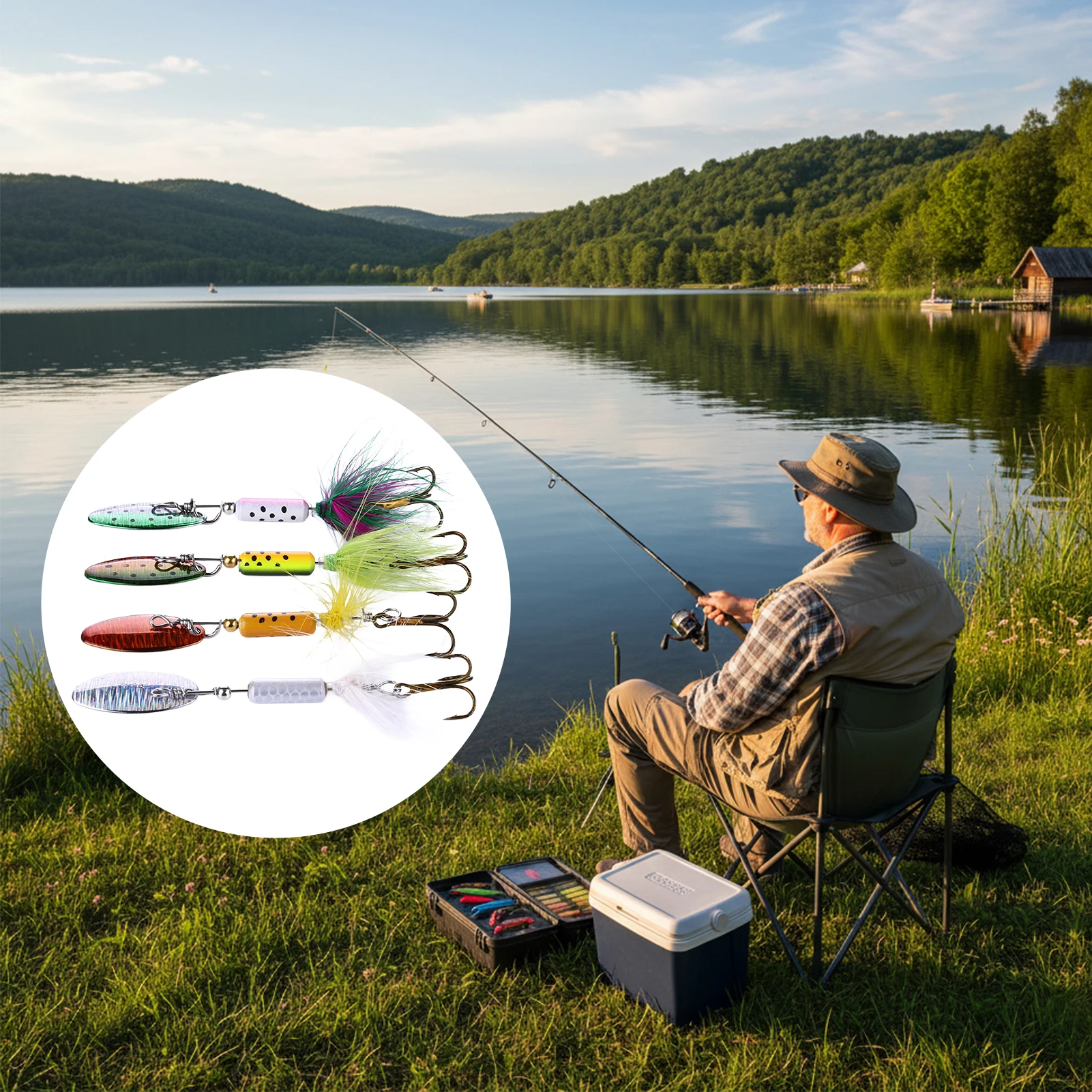 Señuelo compuesto tipo spinnerbait de 3.5g DKSHETOY