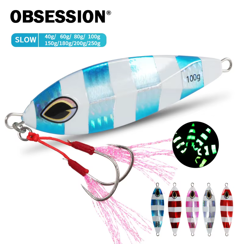 Anzuelo Luminoso Obsession J1 – Metal para jigging en mar - imagen 3