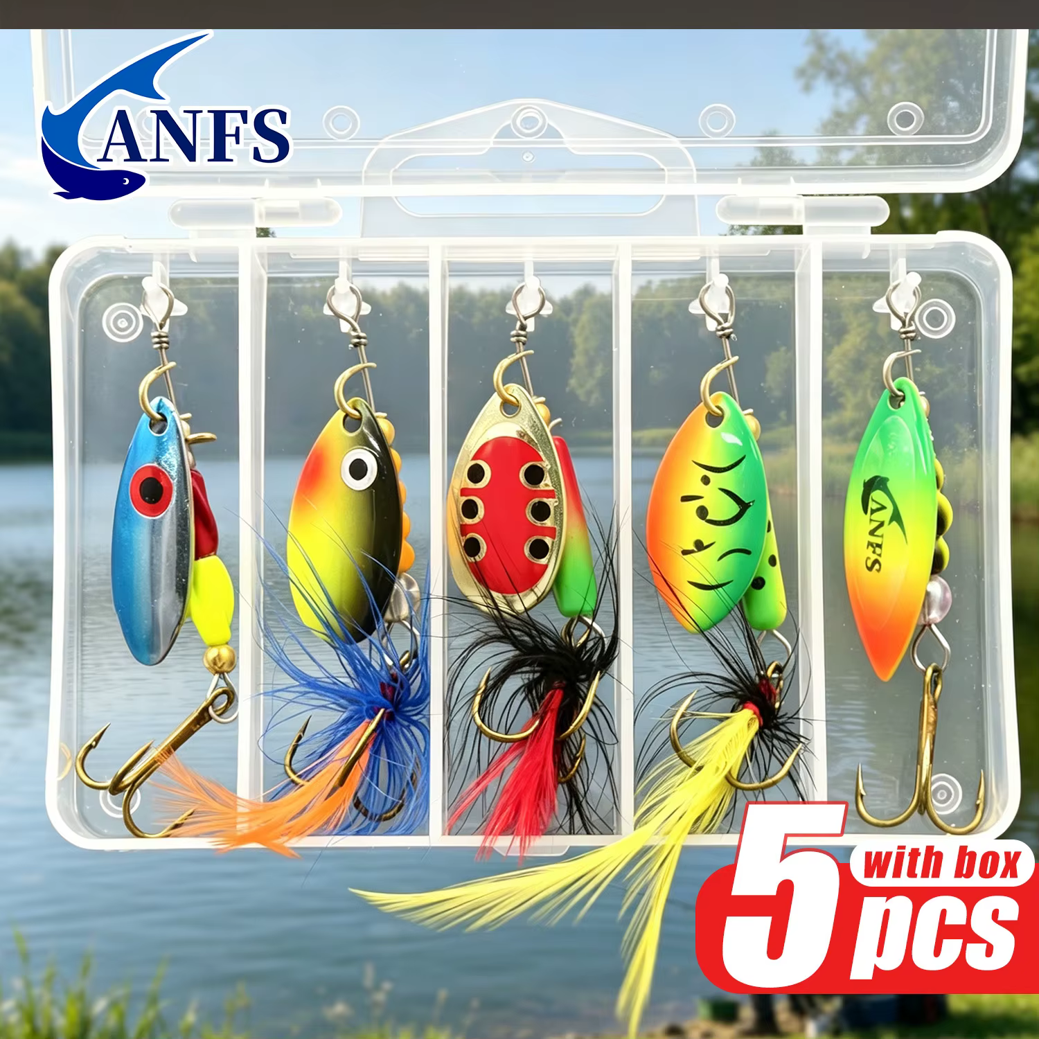 Cucharas Giratorias ANFS con Lentejuela y Anzuelo - imagen 3