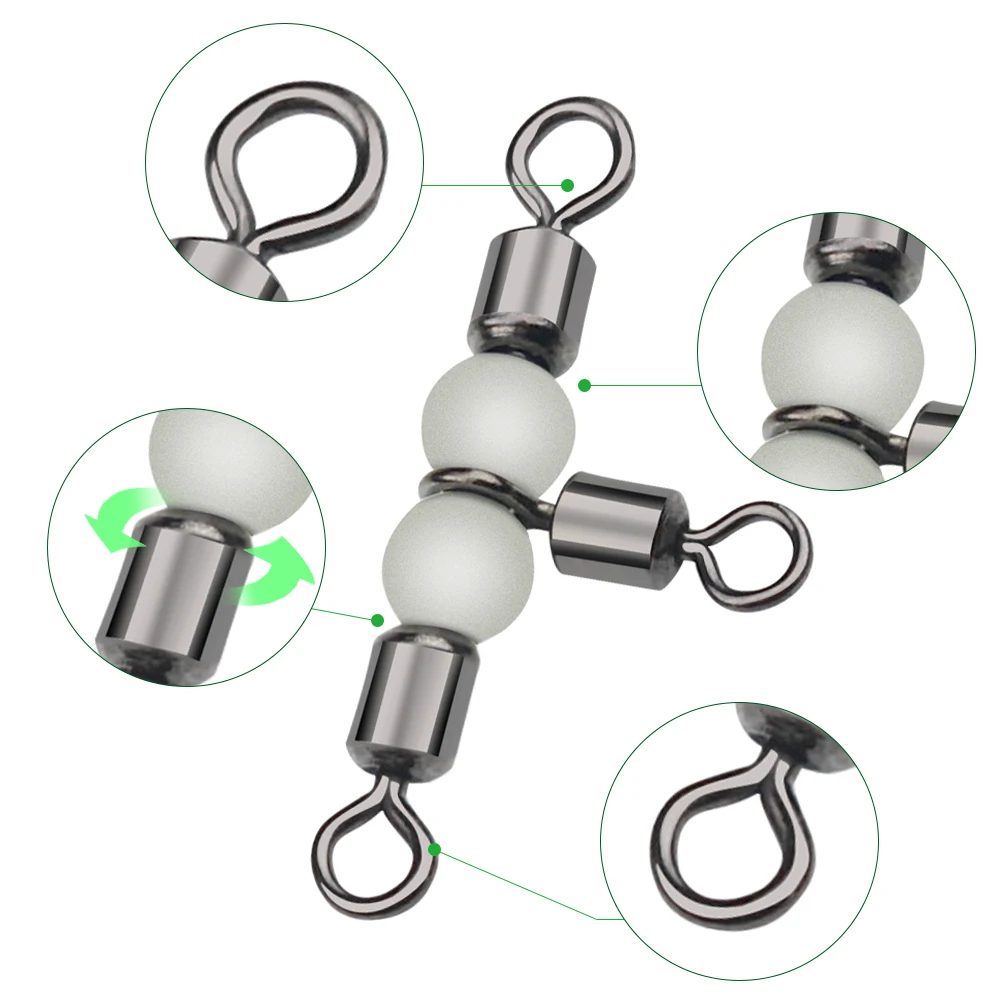 DNDYUJU Connector Triple Giratorio con Circle Hook - imagen 4