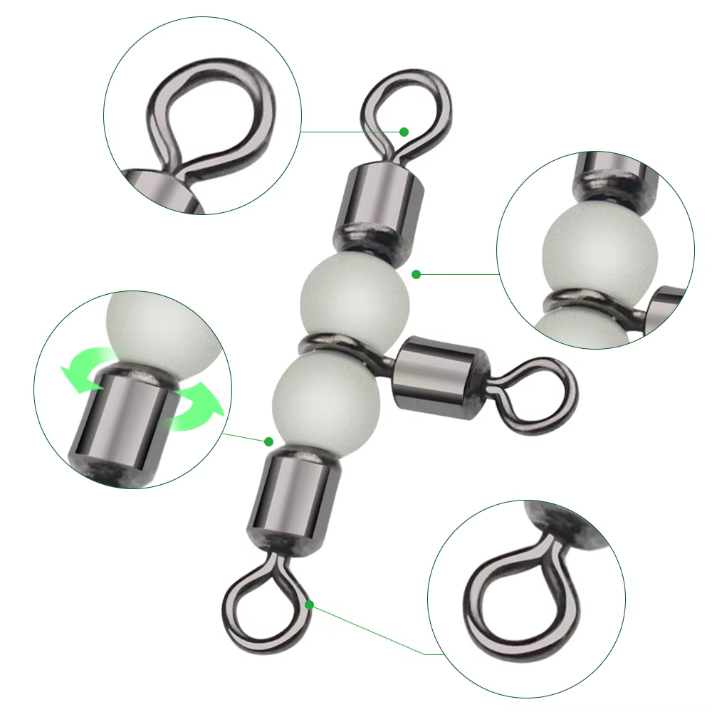 DNDYUJU Connector Triple Giratorio con Circle Hook - imagen 4