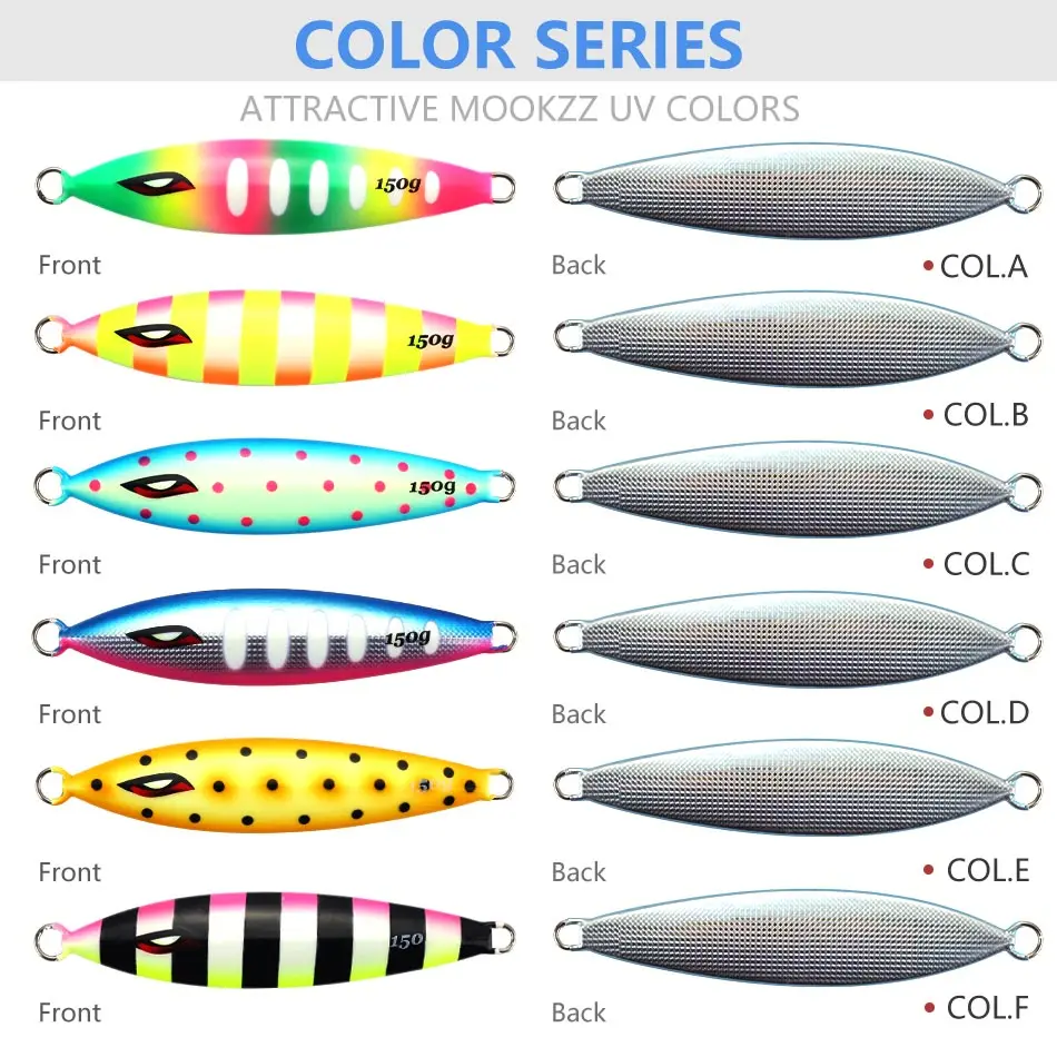 MOOKZZ Metal Jig Lento – Señuelo profesional para pesca - imagen 4