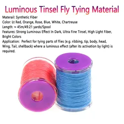 Bimoo Oropel luminoso para atado de moscas trucha Midge Ninfa Streamer