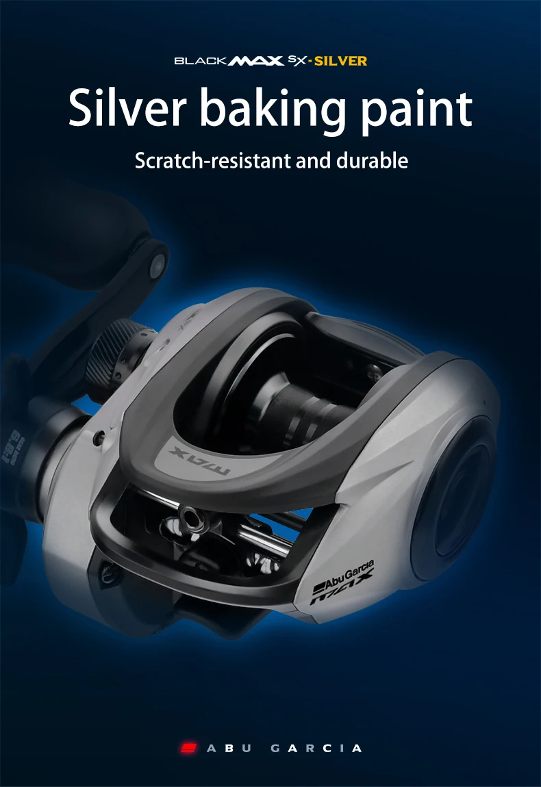 Vista lateral del carrete ABU GARCIA Black Max Sx
