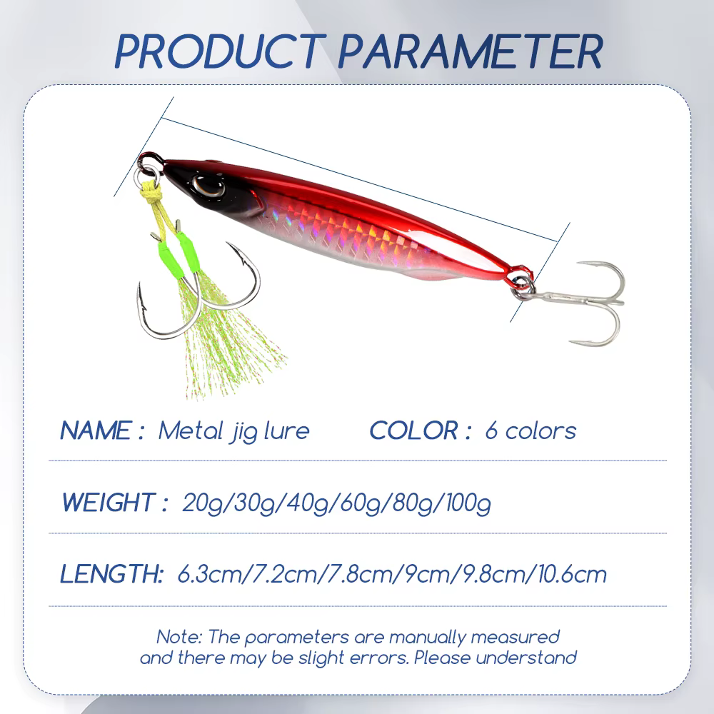 Jig Head TOLU Vertical Metal – Hundimiento rápido con ojos 3D 20-100g - imagen 3