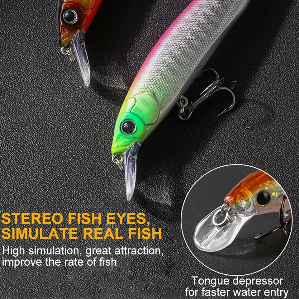 WALK FISH Señuelo Flotante Minnow Wobbler Magnético
