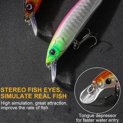 WALK FISH Señuelo Flotante Minnow Wobbler Magnético