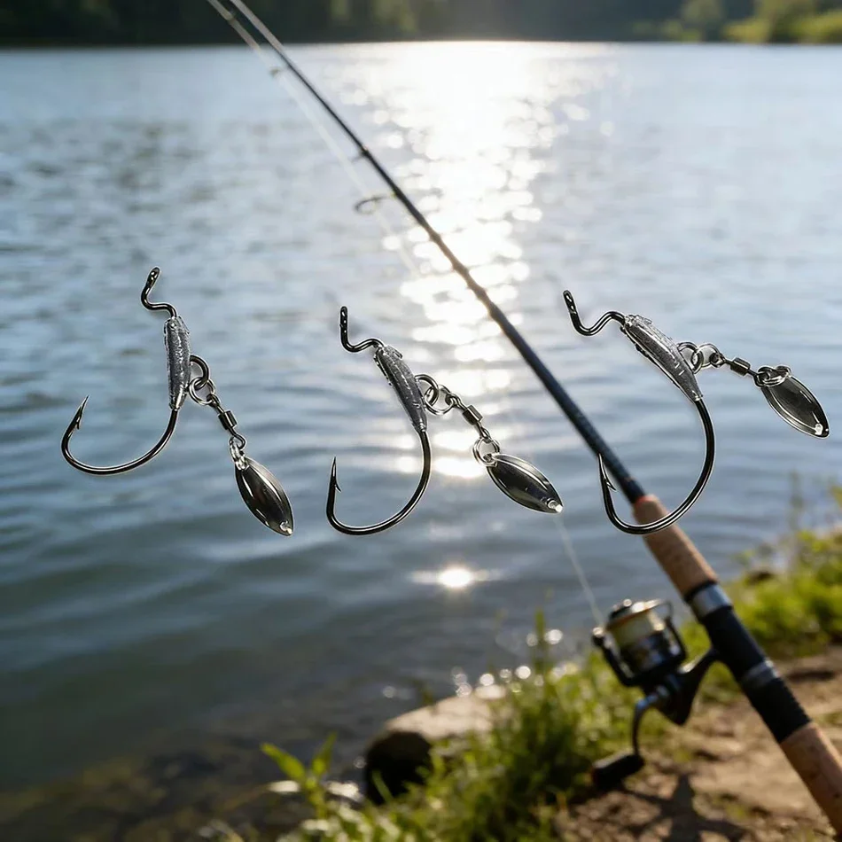 Underspin Swimbait gancho con Twistlock