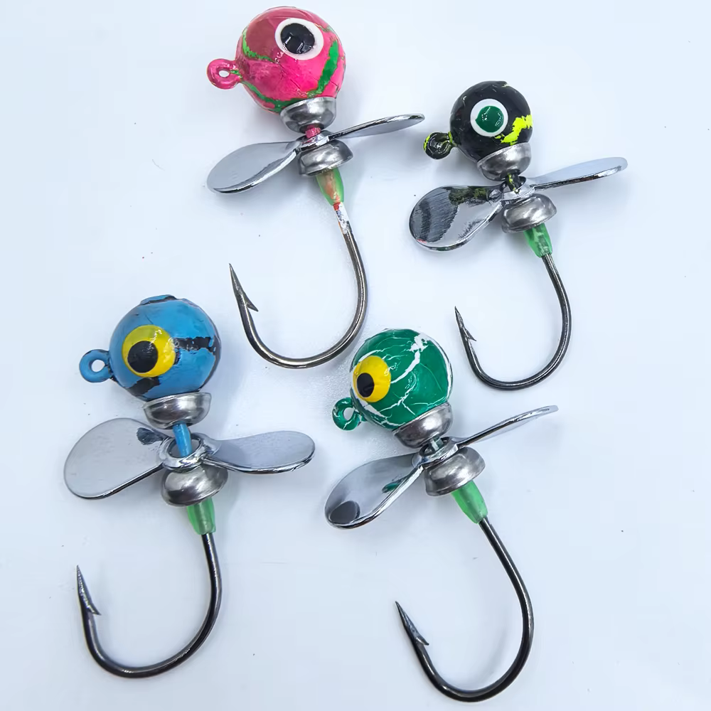 Jig con cuchilla giratoria y hélice para lubina | Señuelo spinning - imagen 5