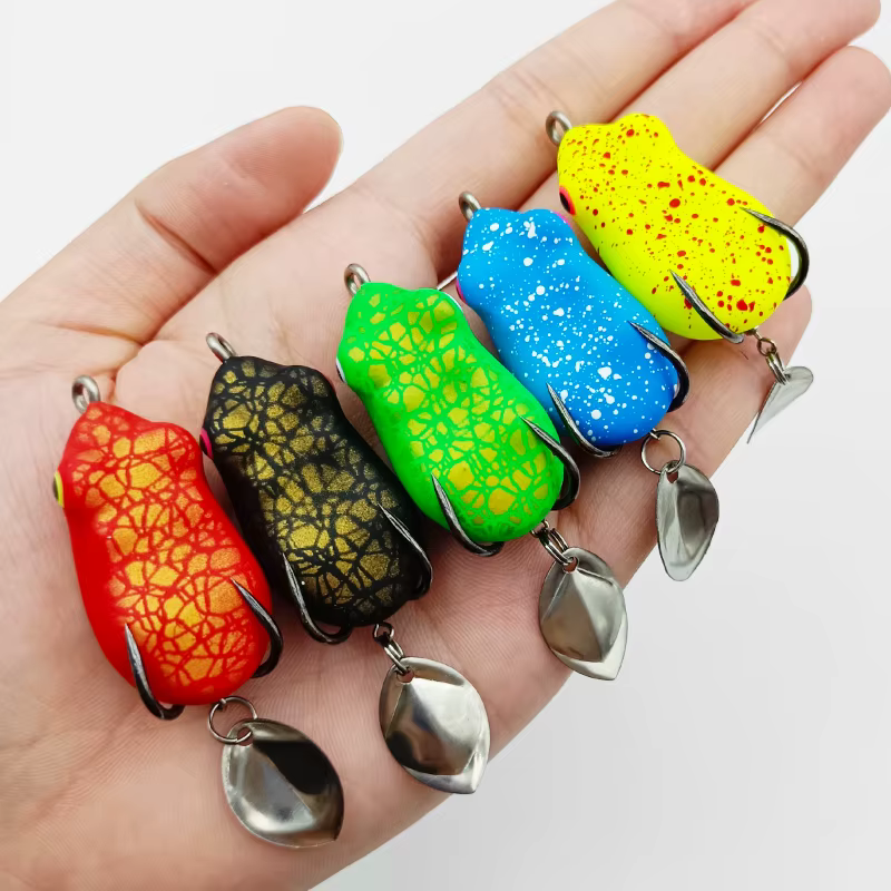 Señuelo Rana Superficie ShareShark Mini con Anzuelos Dobles