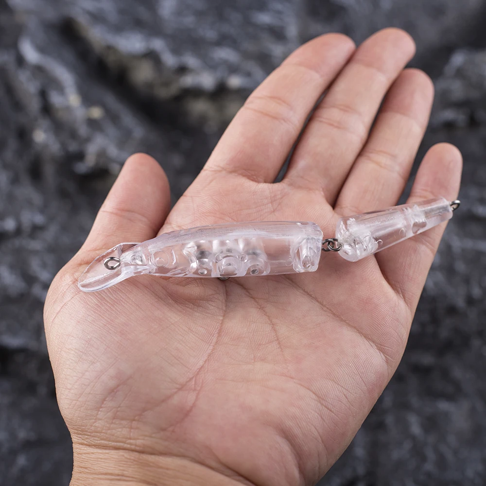 Dr.Holife Swimbait articulado en blanco para pesca DIY – 10,5 cm - imagen 5
