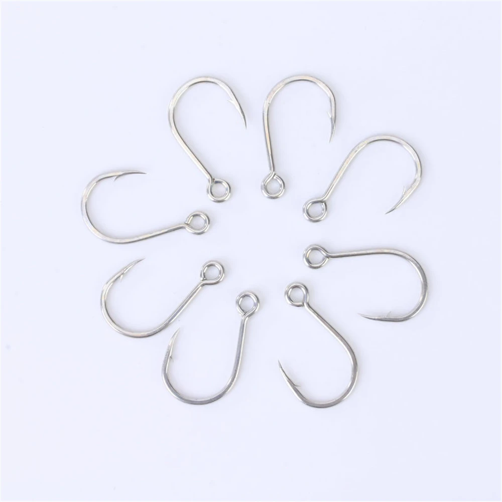 Anzuelo Circle Hook Jigging Lento – Agua Salada Alto Carbono Estaño - imagen 2