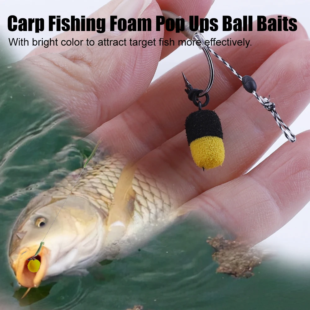 Boilies de espuma FTK Pop Ups 13mm – Cebo carpa Zig Rig - imagen 2