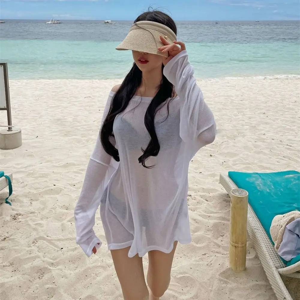 Camiseta protección UV holgada de playa lavable para verano - imagen 5