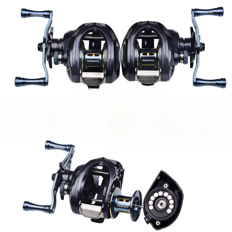 Carrete Baitcasting agua salada alta resistencia con freno de arrastre