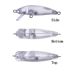 Chan'sHuang Señuelo Minnow sin pintar 55 mm flotante