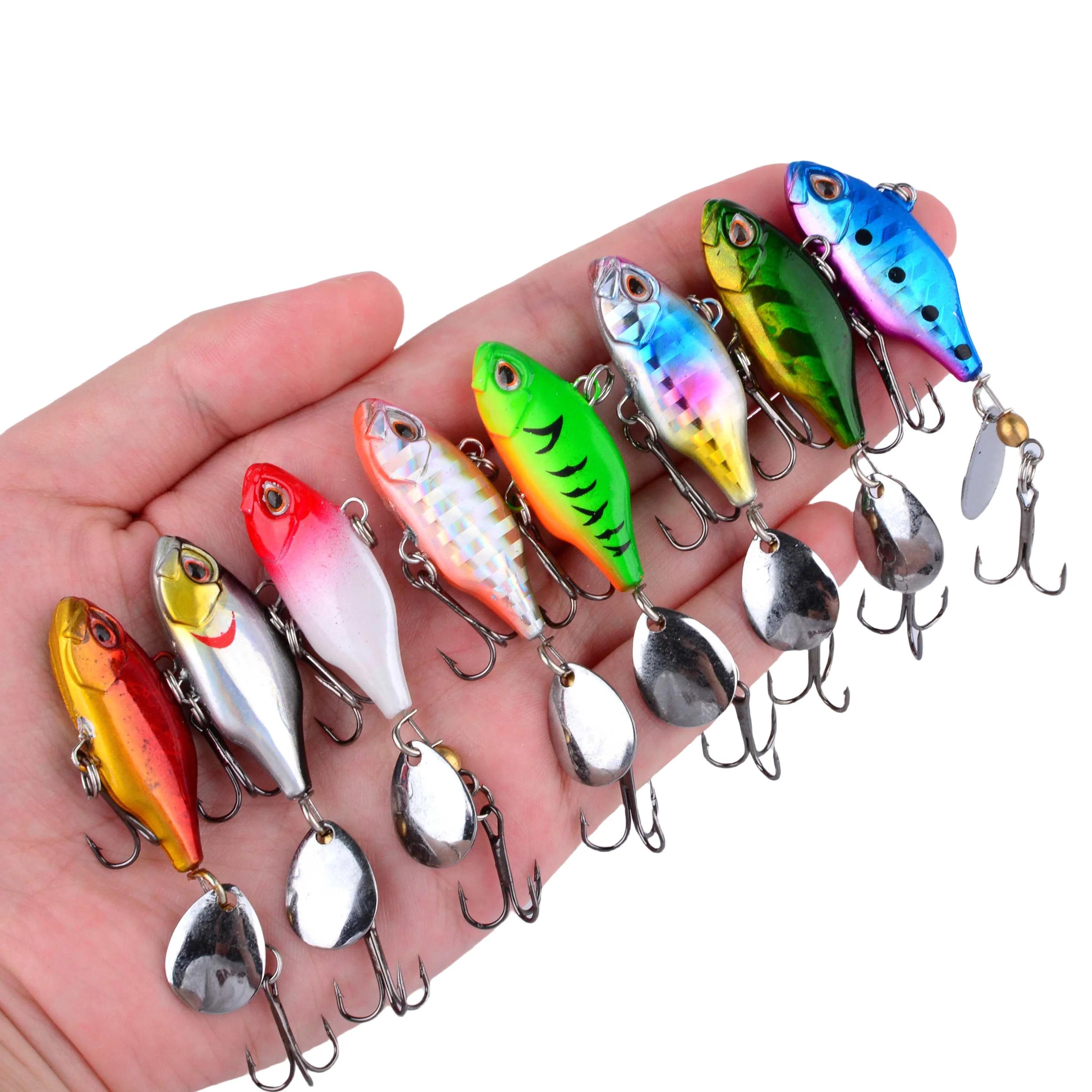 Señuelo giratorio VIB Wobbler con lentejuelas – Crankbait hundible - imagen 2