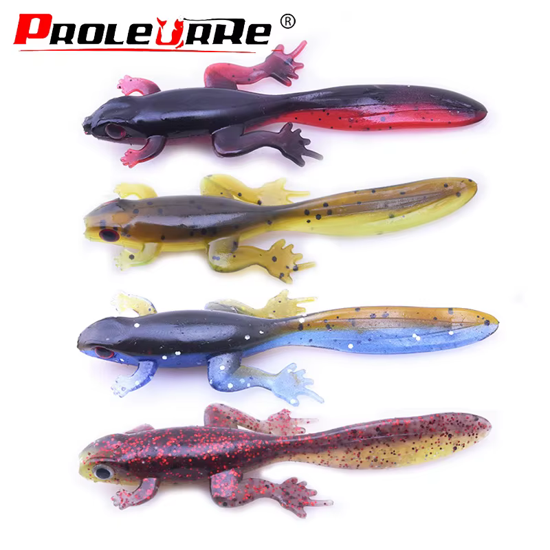 Señuelo swimbait vinilo flotante aroma salado lubina