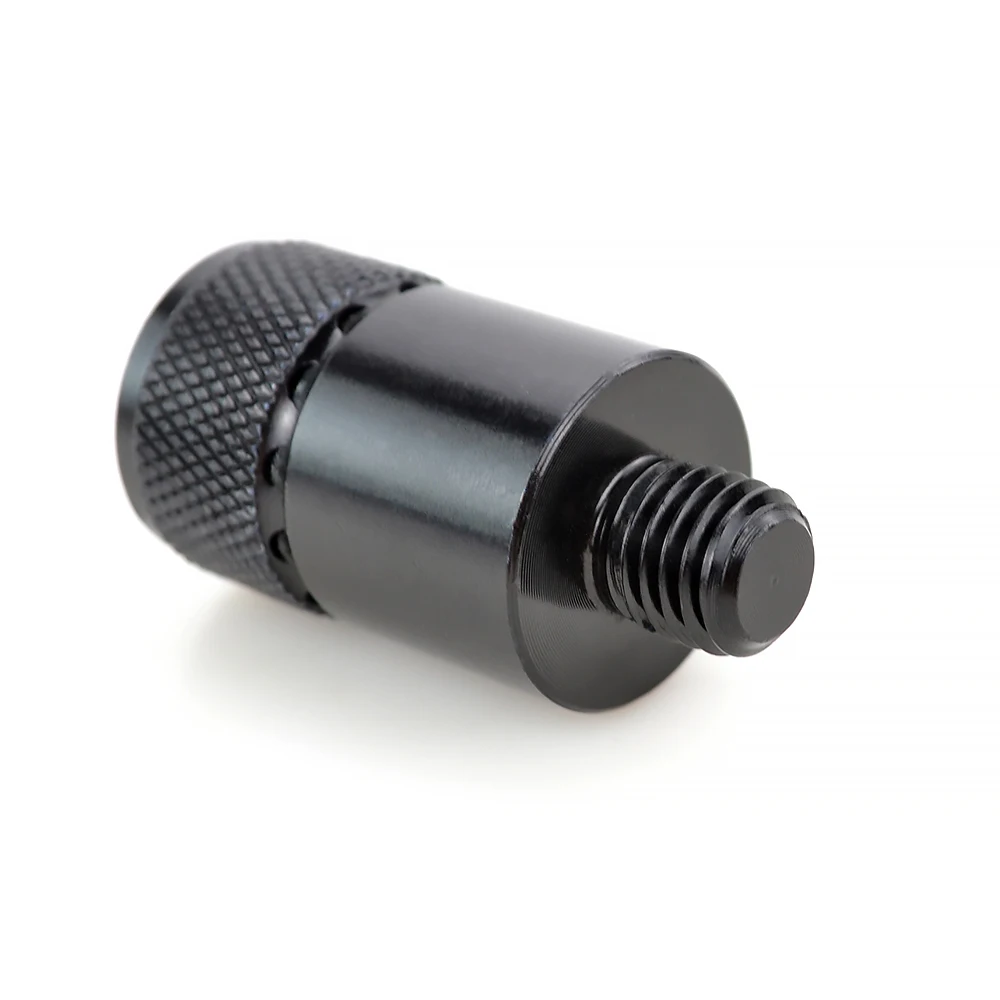 Detalle del conector de aluminio y rosca 3/8