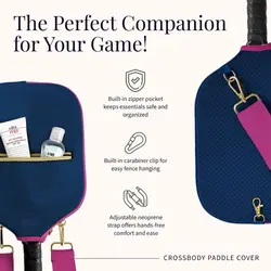 Bolsa bandolera neopreno para pala pickleball con correa ajustable