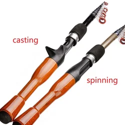 Caña feeder telescópica de carbono para pesca en roca y carpa
