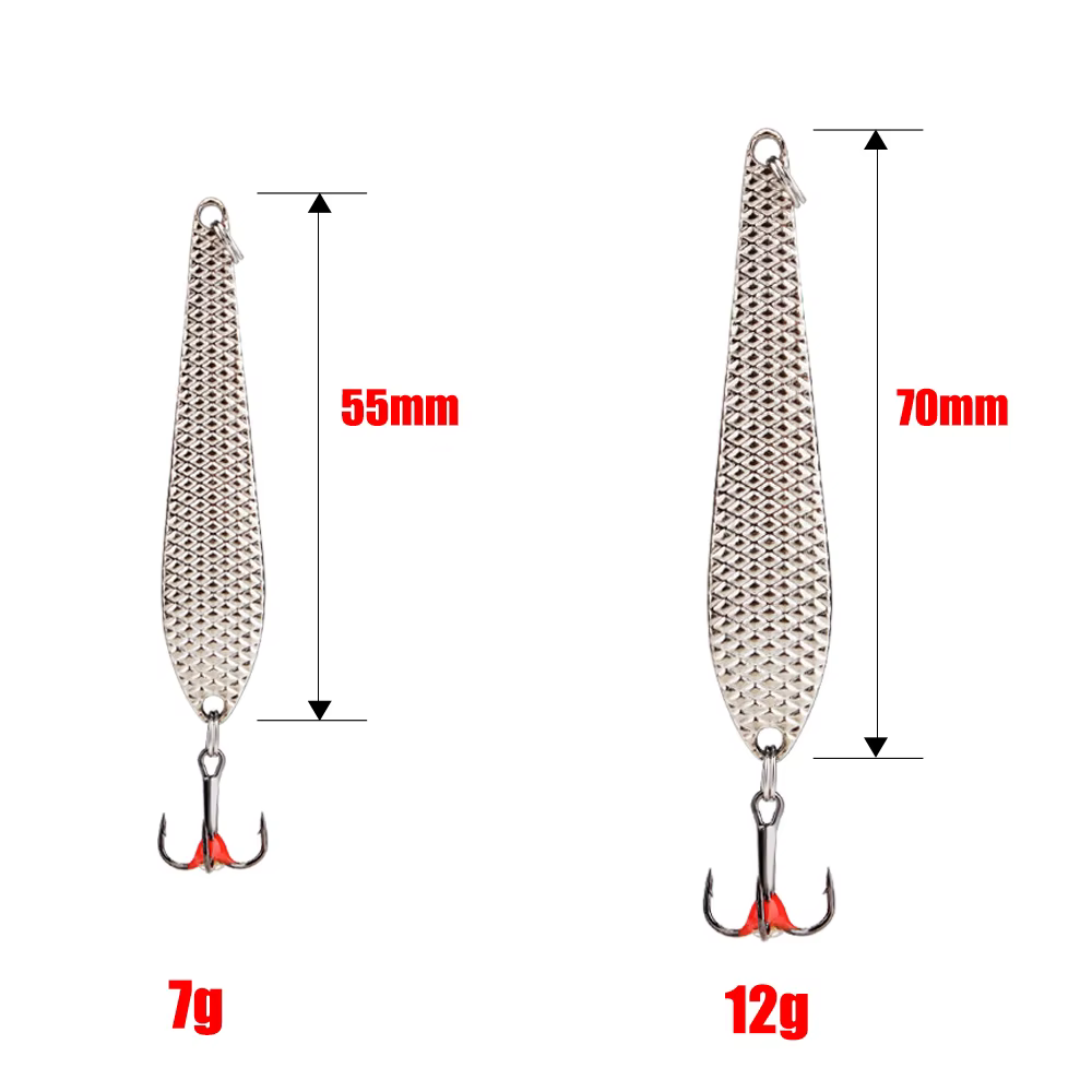 FTK Cuchara Equilibrador – Señuelo de pesca en hielo con triple anzuelo