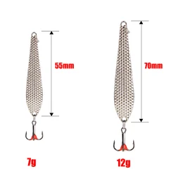 FTK Cuchara Equilibrador – Señuelo de pesca en hielo con triple anzuelo