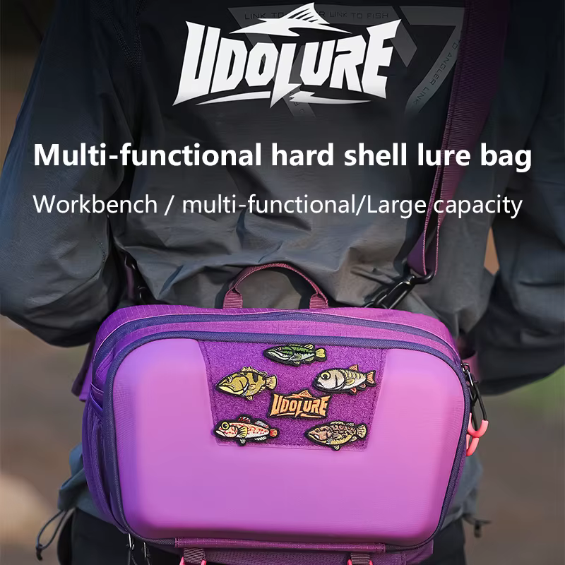 Bolsa impermeable de pesca multifuncional morada, riñonera y mochila - imagen 2