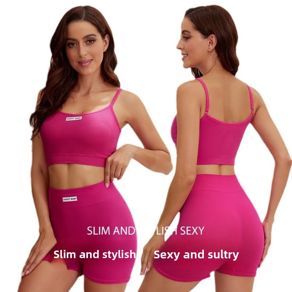 Conjunto Deportivo Mujer Elástico – Chaleco y Pantalones Cortos - imagen 5