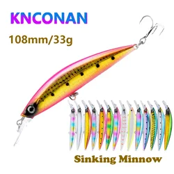 Señuelo pececillo hundido para lucio wobbler jerkbait cebo duro