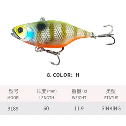 VIB 60mm – Jerkbait de vibración para pesca en mar