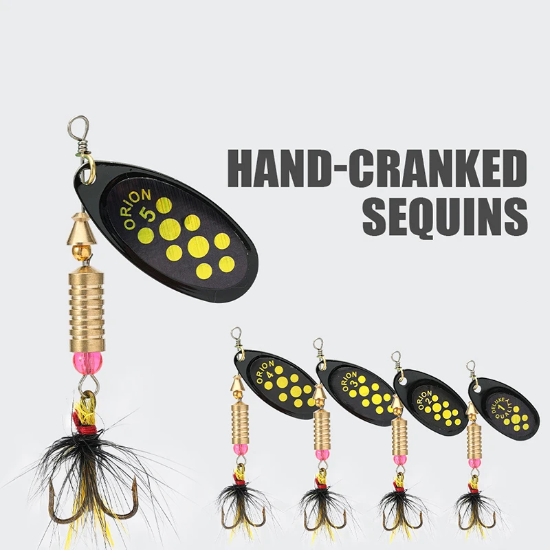Señuelo giratorio para lubina con lentejuelas - Cuchara de metal - imagen 2