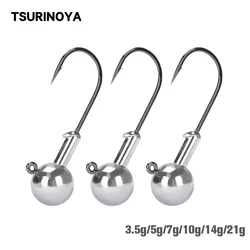Anzuelos Jig Head de plomo para vinilo TSURINOYA