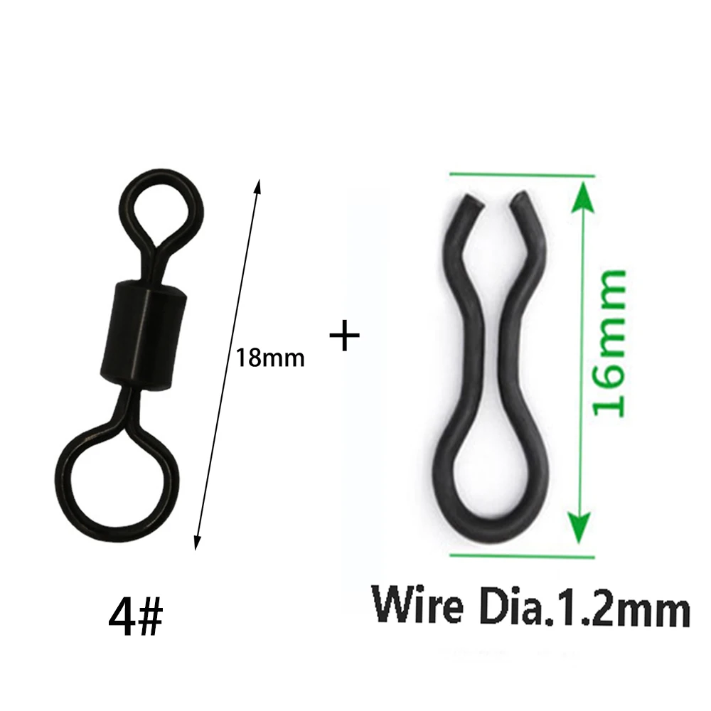 Accesorios para pesca de carpa con ojo giratorio y plomada Ledear - imagen 4