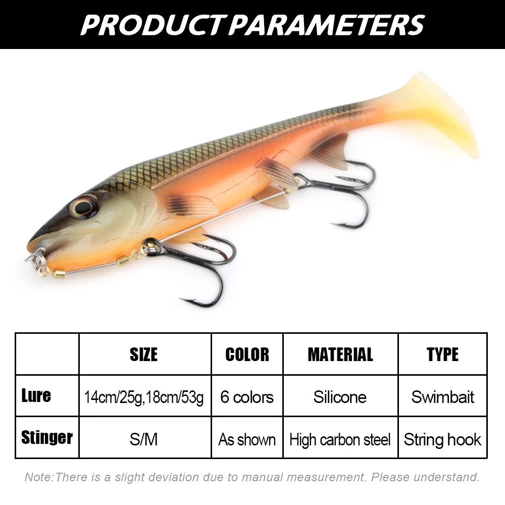 Señuelo vinilo Spinpoler Stinger Shad – cola paleta para lucio - imagen 5