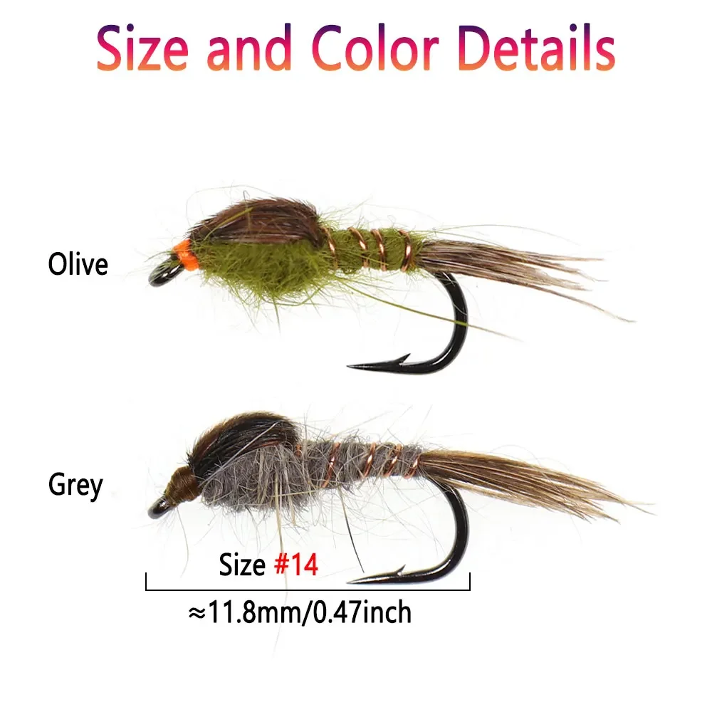 Bimoo Ninfa Oreja de Liebre – Mosca seca para trucha - imagen 4