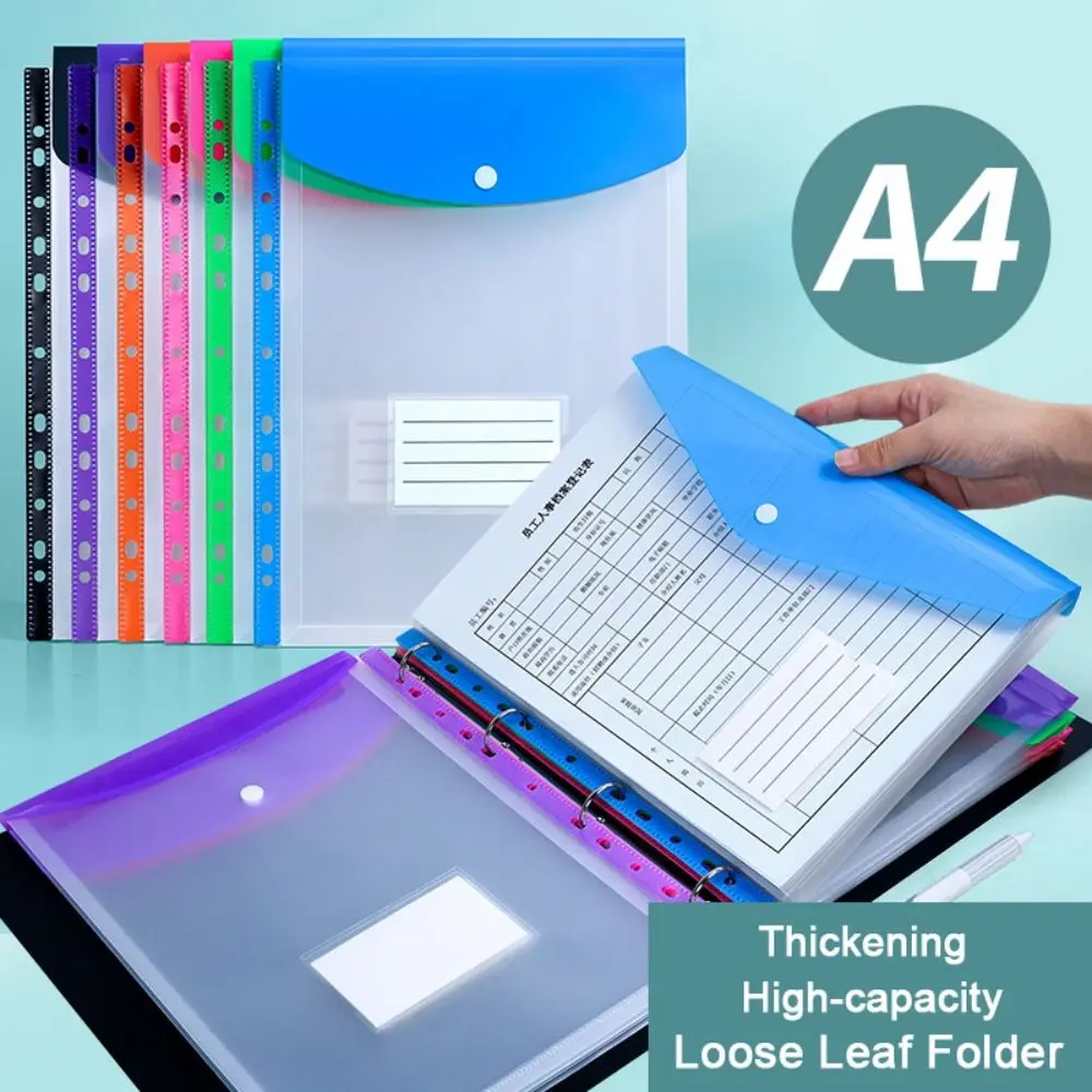 Carpetas de PP con sobres transparentes A4 y gran capacidad - imagen 4