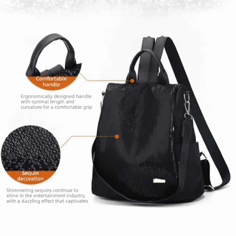 Mochila de viaje con varios compartimentos