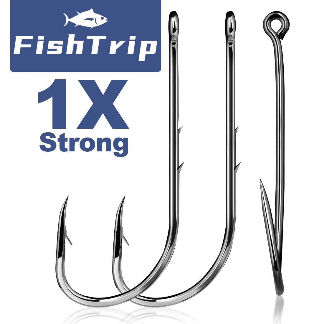 Anzuelos acero alto carbono FishTrip para vinilos lubina besugo
